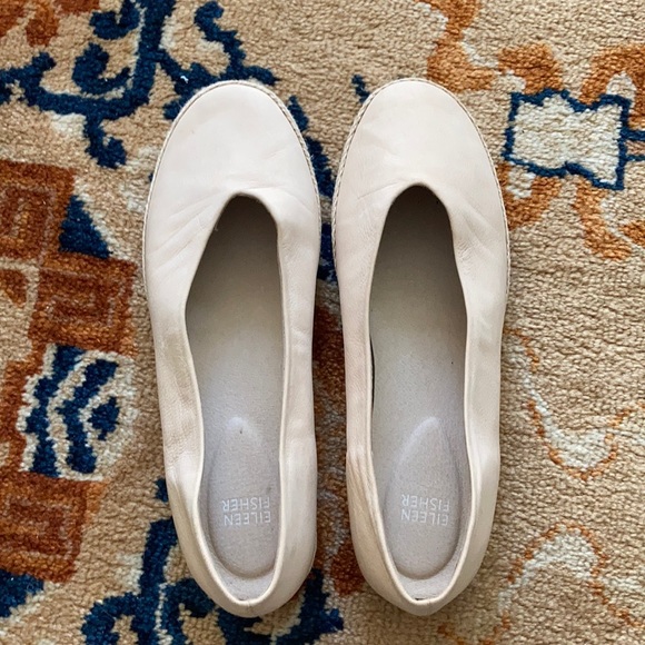Eileen Fisher size 9 leather slipons